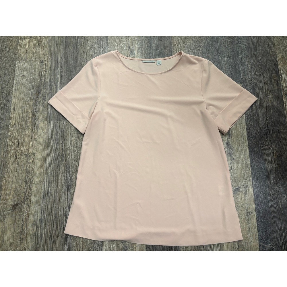 Halogen Womens Pink Short Sleeve Cuffed Blouse Top HA338084MI Size Small